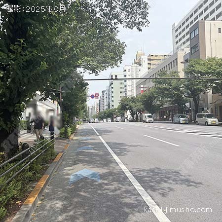 前面道路(靖国通り）