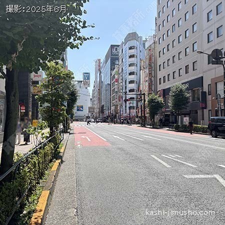 前面道路(明治通り)