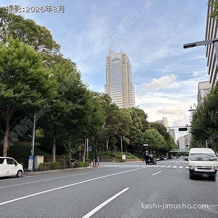 前面道路(十二社通り) 前面道路(十二社通り)