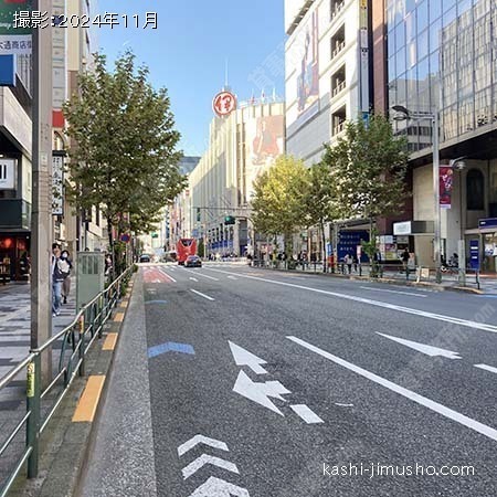 前面道路(新宿通り)