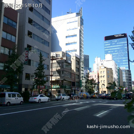 前面の中央通り 前面の中央通り