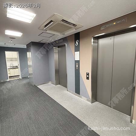貸室階エレベーターホール 貸室階エレベーターホール