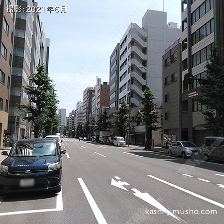前面道路(水天宮通り) 前面道路(水天宮通り)