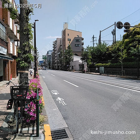 前面道路(目白通り）