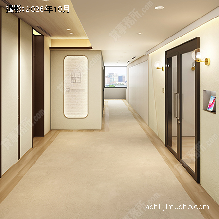 貸室階エレベーターホール(※イメージ図) 貸室階エレベーターホール(※イメージ図)