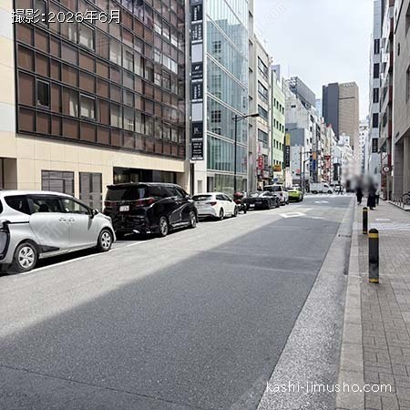 前前面道路(銀座三原通り) 前前面道路(銀座三原通り)