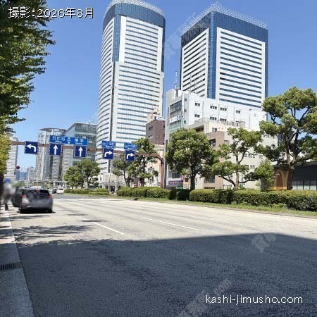前面道路(晴海通り) 前面道路(晴海通り)