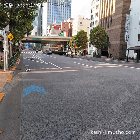 前面道路(永代通り) 前面道路(永代通り)