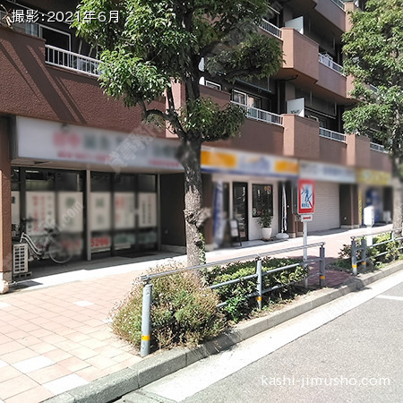 1階テナント区画前面