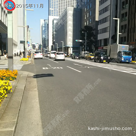 前面道路（中央通り）