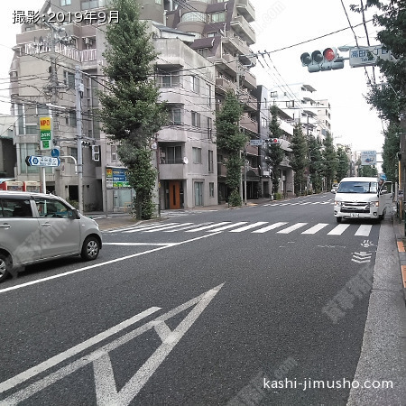 前面道路(目白通り)