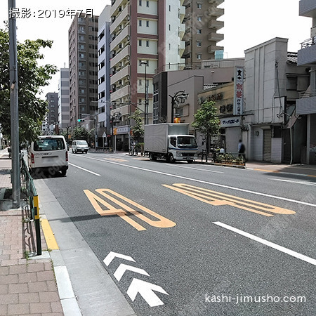 前面道路(尾竹橋通り)