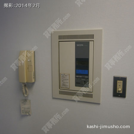  機械警備　インターホン受け機