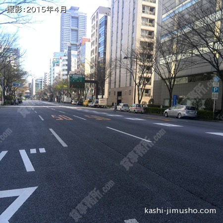 前面道路（清洲橋通り）